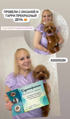 Выпускники курса груминга в студии ОксиГрум