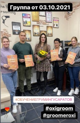 Выпускники курса груминга в студии ОксиГрум